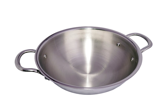 STAINLESS STEEL TRIPLY KADAI - 13