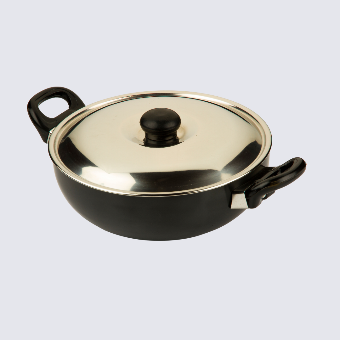 Deep Kadhai With Lid 14"