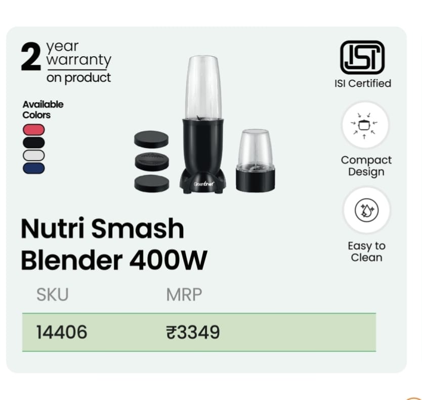 Greenchef Blender - Nutri Smash